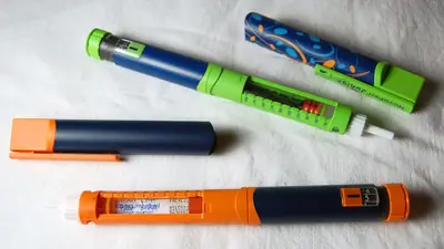 Several insulin pens of different brands